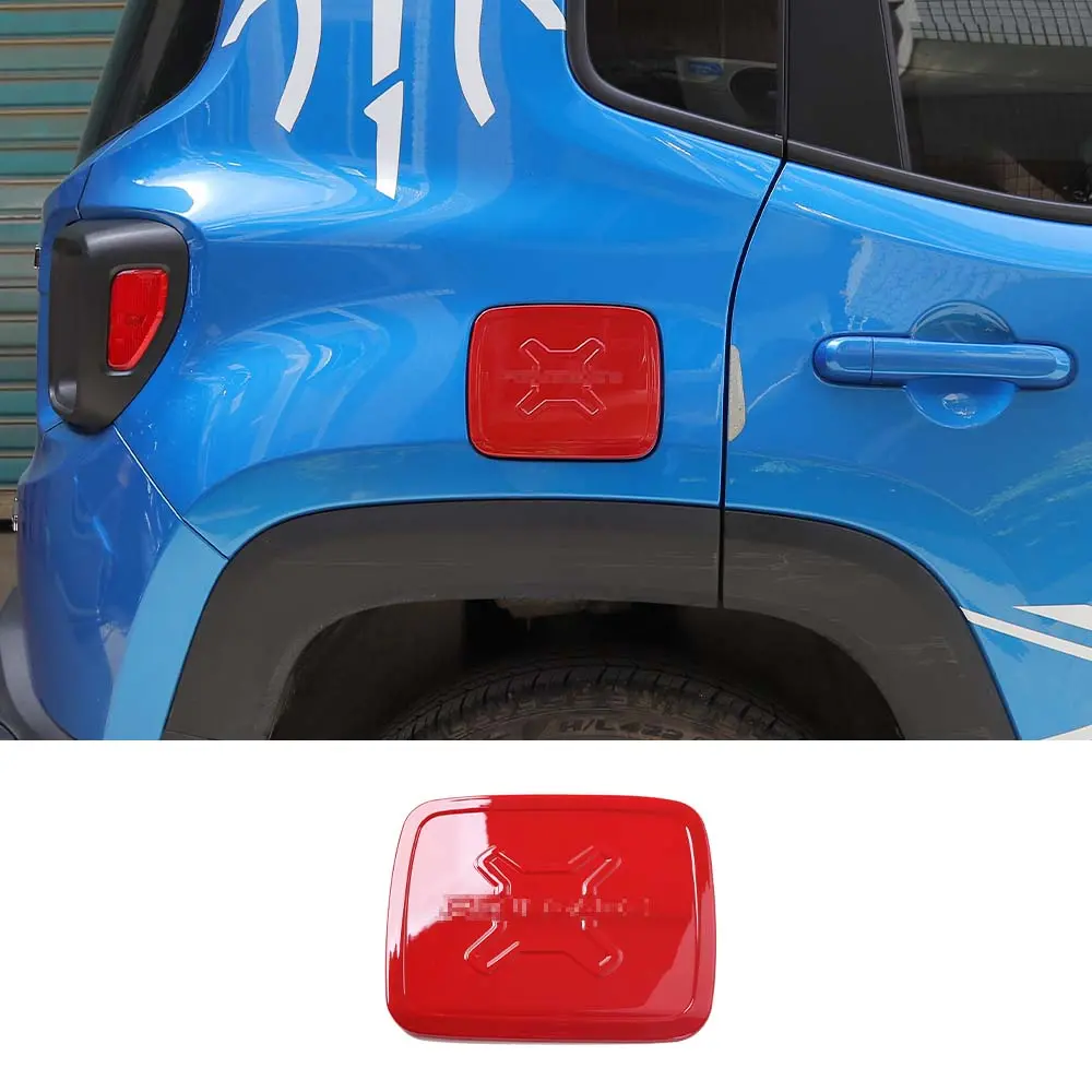 For 2015+ Jeep Renegade Gas Cap Fuel Filler Door Gas Tank Cap Trim Cover - Image 8