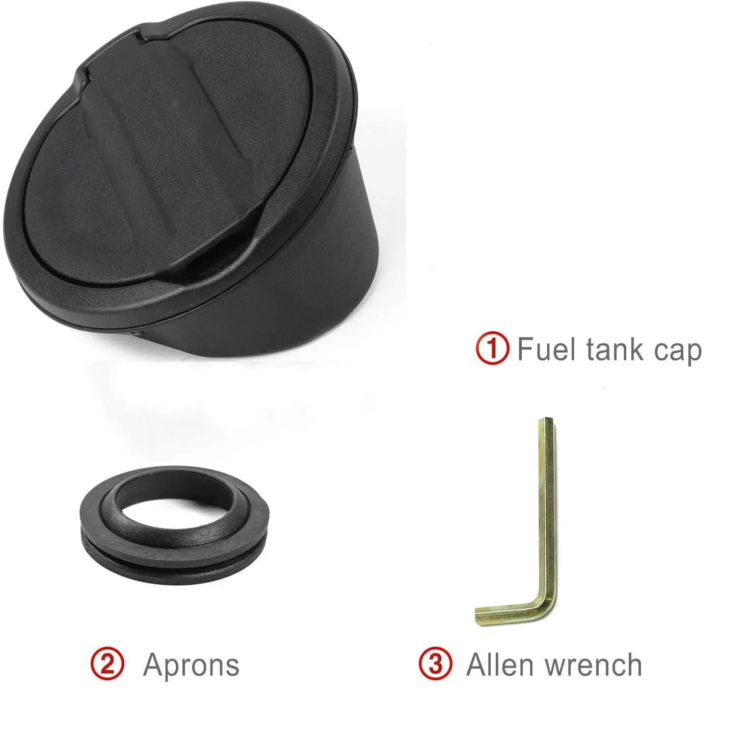 For 2018+ Jeep Wrangler JL Gas Tank Cap Aluminum Fuel Filler Door Cover Not FIT 4XE - Image 6