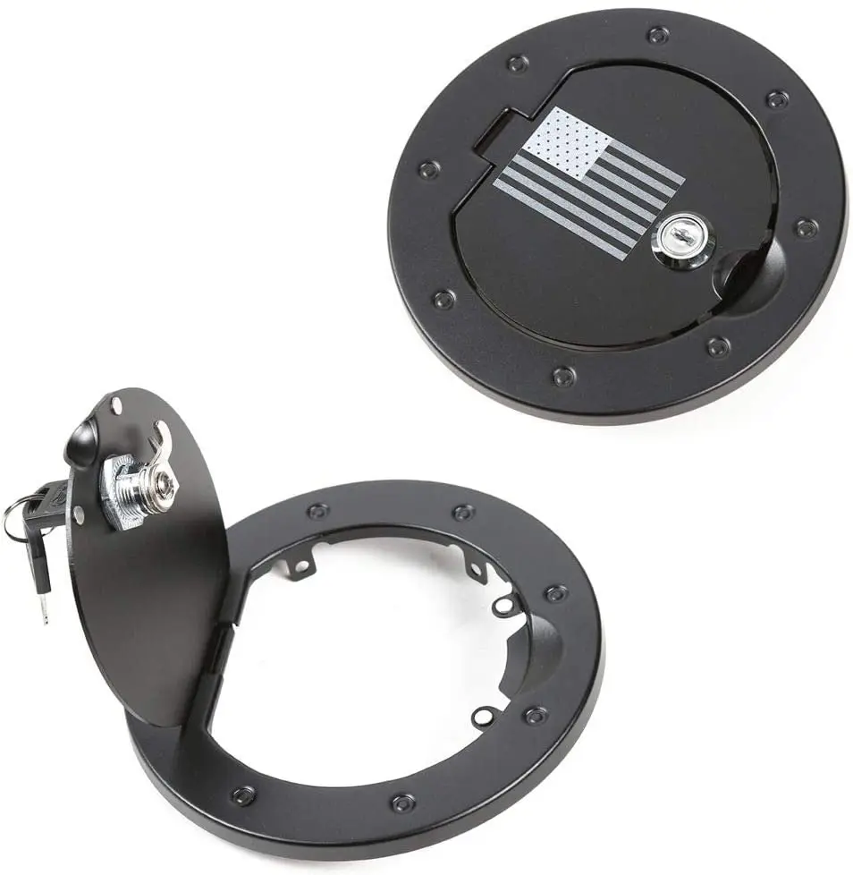 For 2007-2018 Jeep Wrangler JK JKU Door Gas Fuel Filler Tank Locking Cover - Image 8