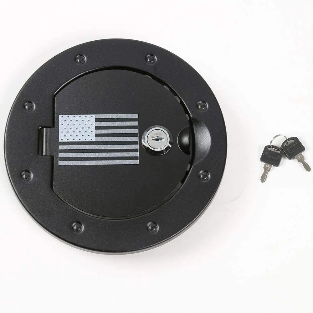 For 2007-2018 Jeep Wrangler JK JKU Door Gas Fuel Filler Tank Locking Cover - Image 9