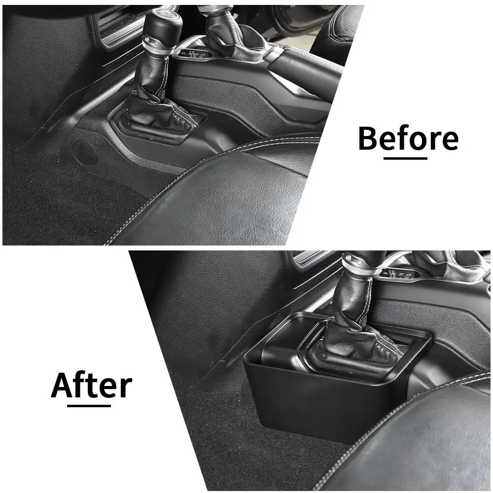 For 2018+ Jeep Wrangler JL & Gladiator JT Gear Shift Center Console Driver Side Storage Box Organizer - Image 2