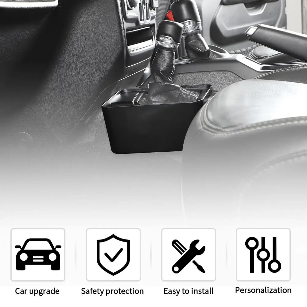 For 2018+ Jeep Wrangler JL & Gladiator JT Gear Shift Center Console Driver Side Storage Box Organizer - Image 6