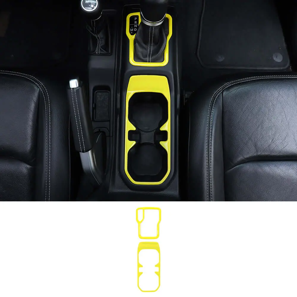 For 2018+ Jeep Wrangler JL & Gladiator JT Gear Shift & Front Water Cup Holder Cover Trim - Image 12