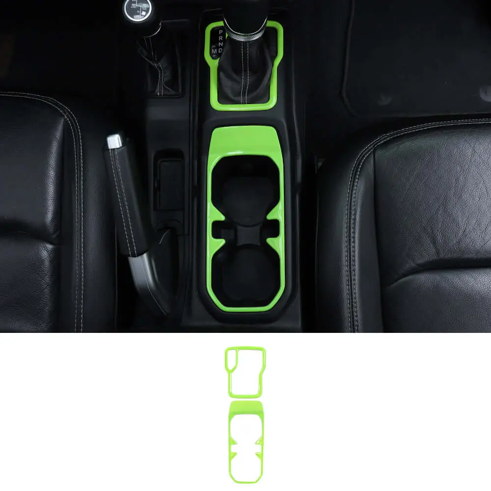 For 2018+ Jeep Wrangler JL & Gladiator JT Gear Shift & Front Water Cup Holder Cover Trim - Image 14