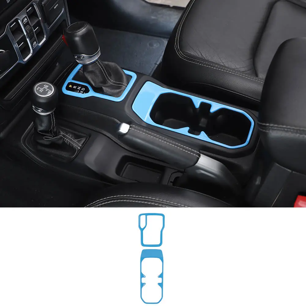 For 2018+ Jeep Wrangler JL & Gladiator JT Gear Shift & Front Water Cup Holder Cover Trim - Image 17
