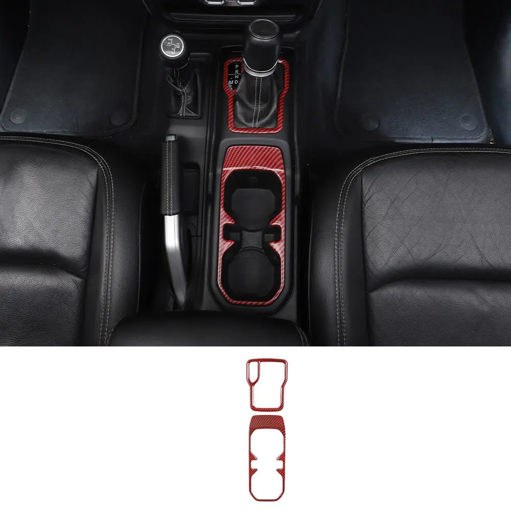 For 2018+ Jeep Wrangler JL & Gladiator JT Gear Shift & Front Water Cup Holder Cover Trim - Image 18