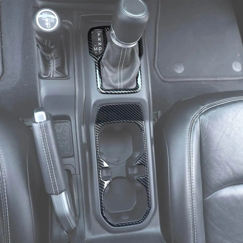For 2018+ Jeep Wrangler JL & Gladiator JT Gear Shift & Front Water Cup Holder Cover Trim - Image 7