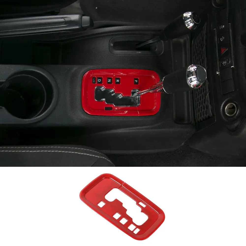 For 2011-2018 Jeep Wrangler JK JKU Gear Shift Panel Cover Trim - Image 10