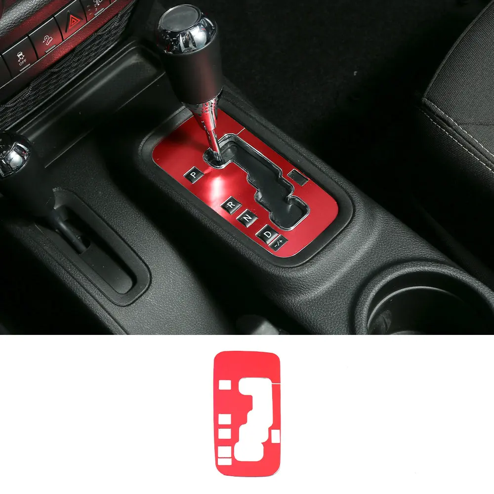 For 2011-2018 Jeep Wrangler JK & Unlimited Gear Shift Panel Cover Trim Aluminum - Image 11