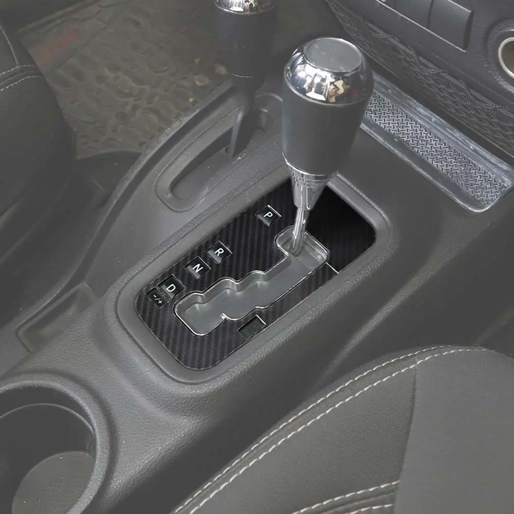 For 2011-2018 Jeep Wrangler JK & Unlimited Gear Shift Panel Cover Trim Aluminum - Image 5