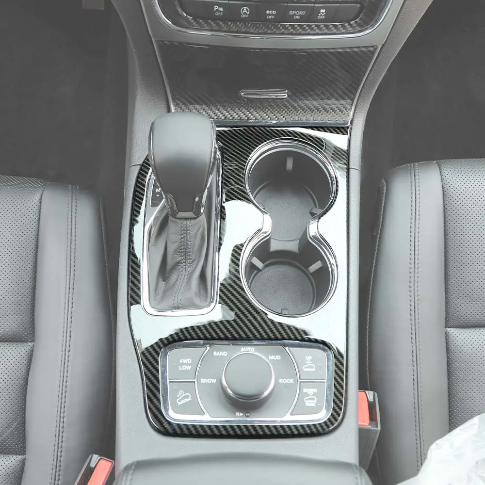 For 2017-2021 Jeep Grand Cherokee WK2 Gear Shift Panel Cover Trim Kit - Image 4