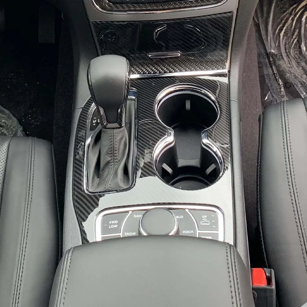 For 2017-2021 Jeep Grand Cherokee WK2 Gear Shift Panel Cover Trim Kit - Image 5