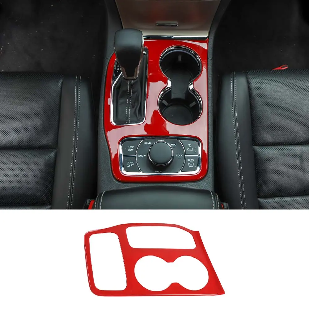 For 2017-2021 Jeep Grand Cherokee WK2 Gear Shift Panel Cover Trim Kit - Image 8