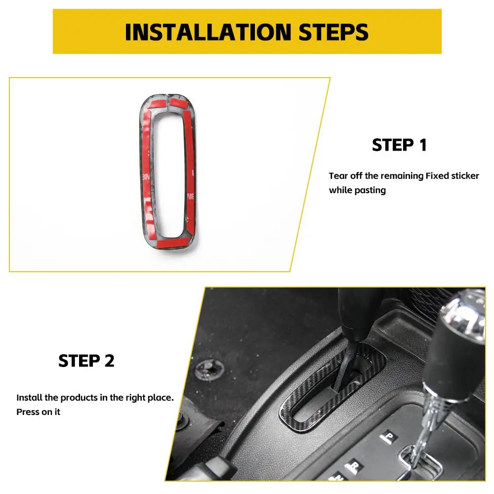 For 2011-2018 Jeep Wrangler JK Gear Shift Panel Trim Decor Bezel Small Size - Image 5