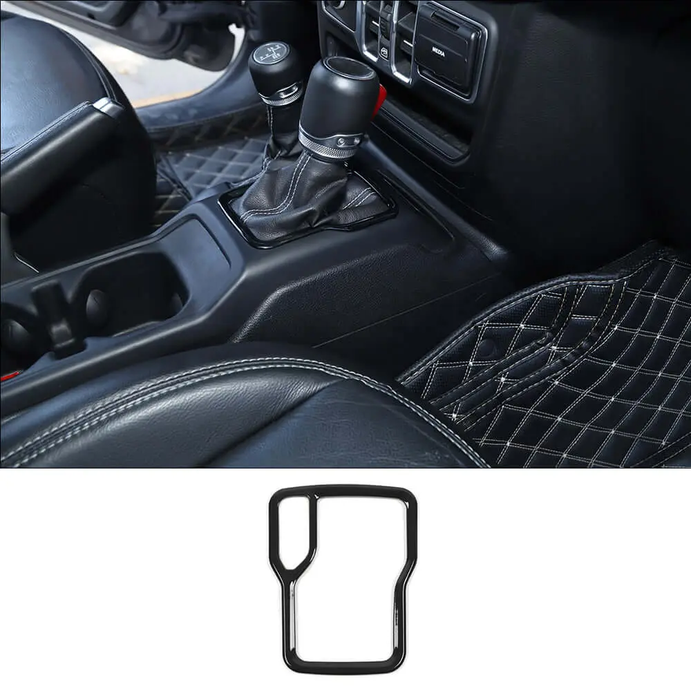For 2018+ Jeep Wrangler JL JLU & Gladiator JT Gear Shift Panel Trim Cover Frame - Image 11