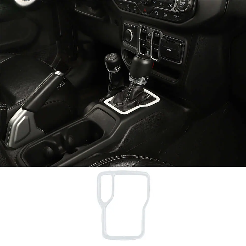 For 2018+ Jeep Wrangler JL JLU & Gladiator JT Gear Shift Panel Trim Cover Frame - Image 13