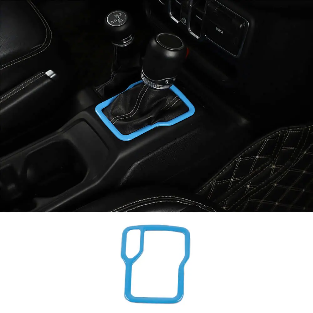 For 2018+ Jeep Wrangler JL JLU & Gladiator JT Gear Shift Panel Trim Cover Frame - Image 19