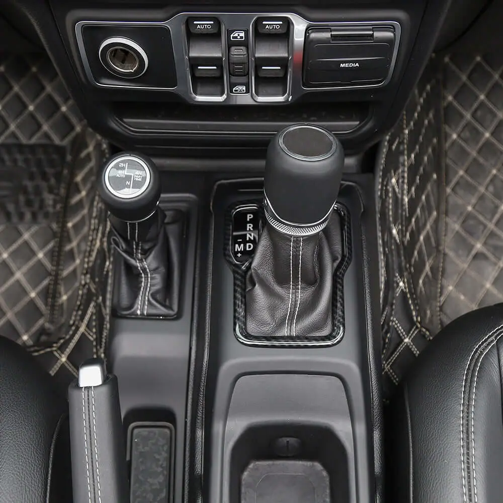 For 2018+ Jeep Wrangler JL JLU & Gladiator JT Gear Shift Panel Trim Cover Frame - Image 4