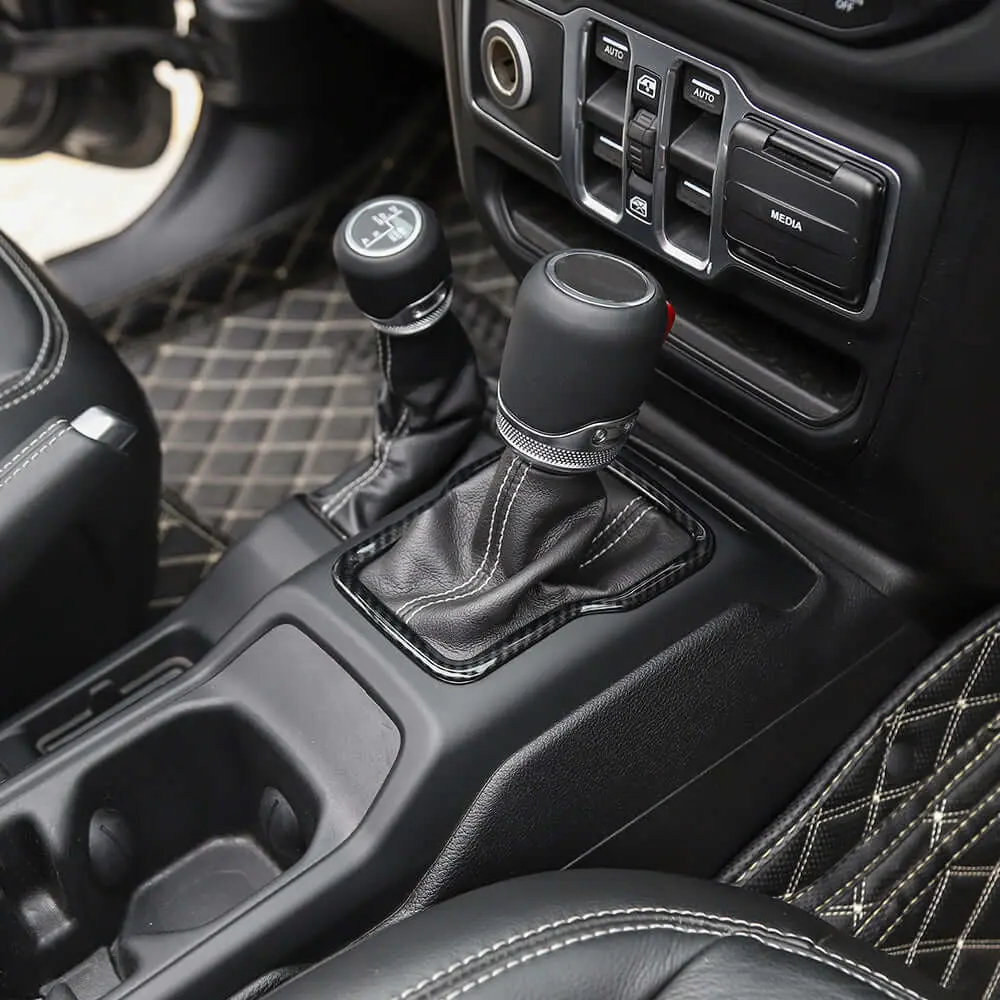 For 2018+ Jeep Wrangler JL JLU & Gladiator JT Gear Shift Panel Trim Cover Frame - Image 7