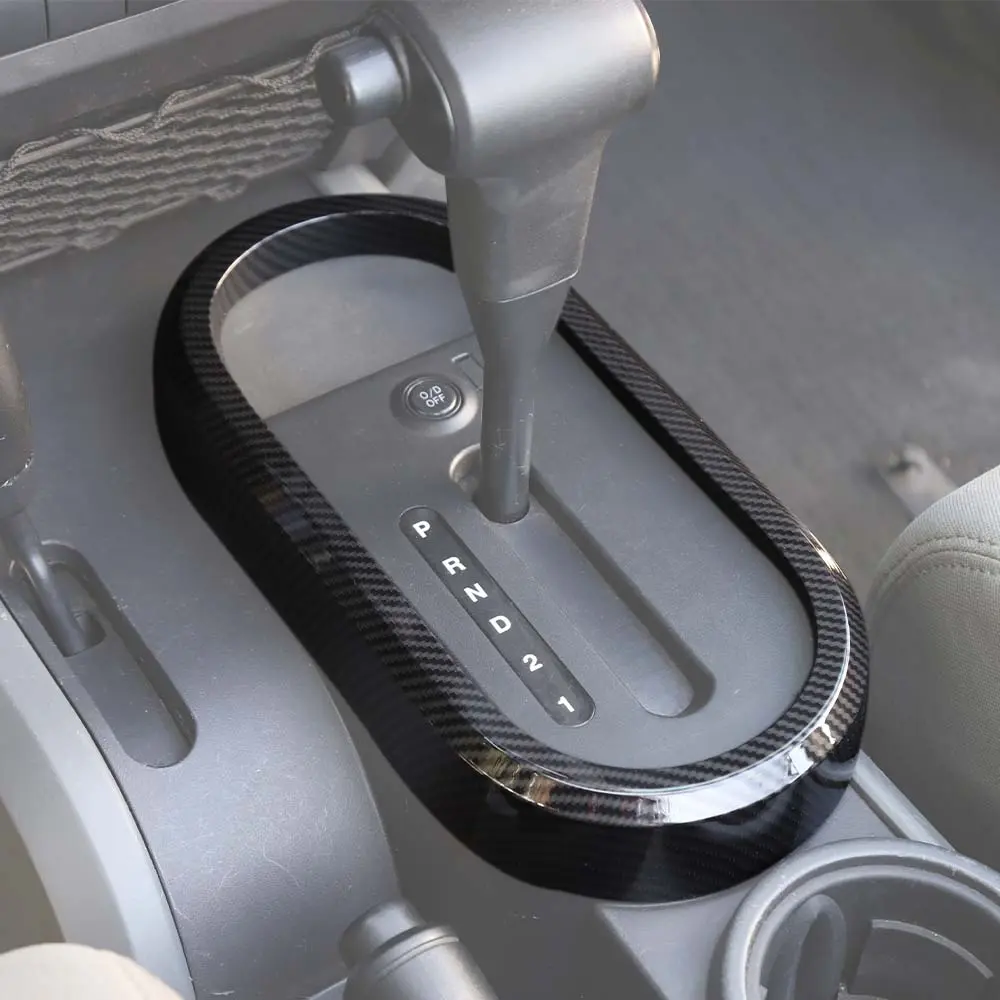 For 2007-2010 Jeep Wrangler JK JKU Gear Shift Panel Trim Cover Frame Bezel - Image 6