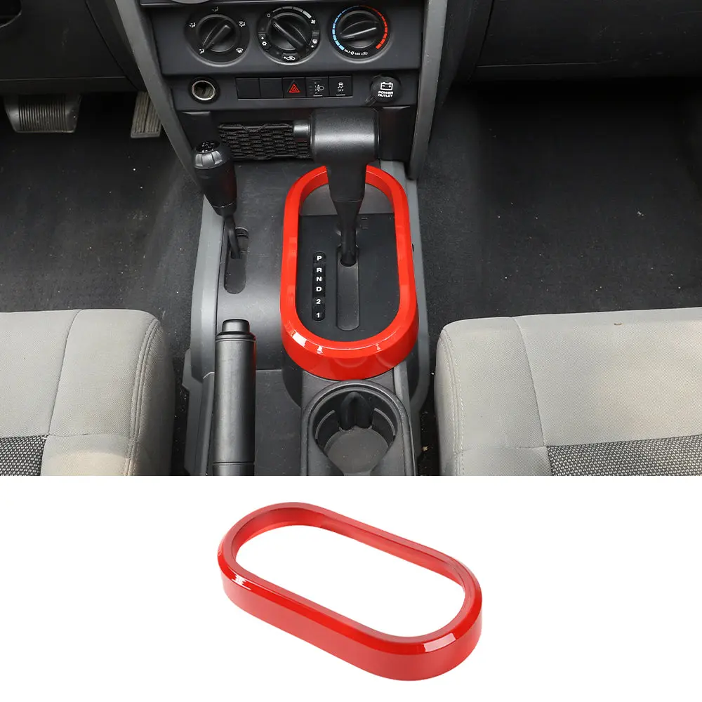 For 2007-2010 Jeep Wrangler JK JKU Gear Shift Panel Trim Cover Frame Bezel - Image 9