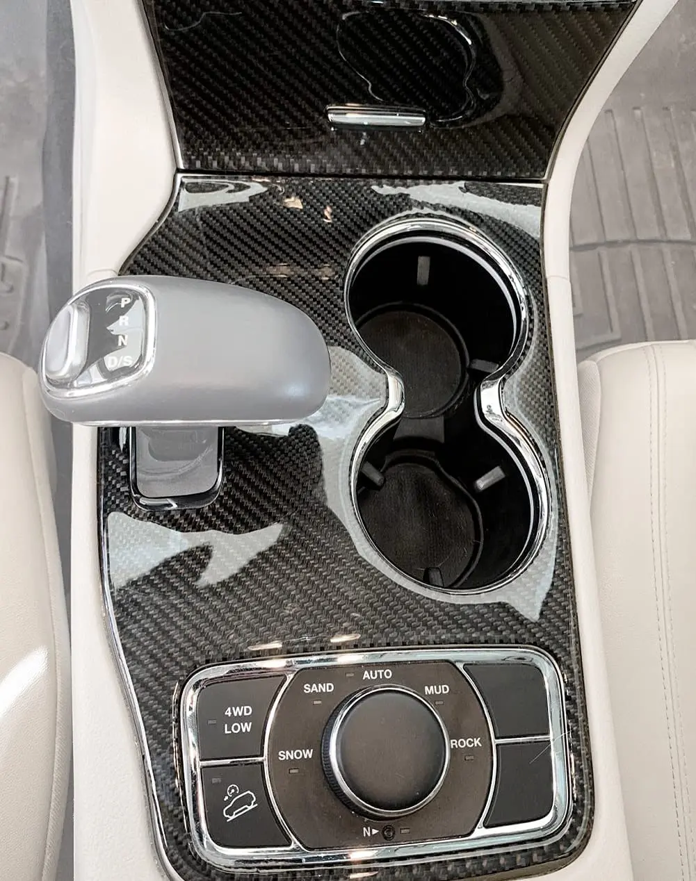 For 2014-2016 Jeep Grand Cherokee WK2 Inner Gear Shift Panel Trim Cover Kit - Image 4
