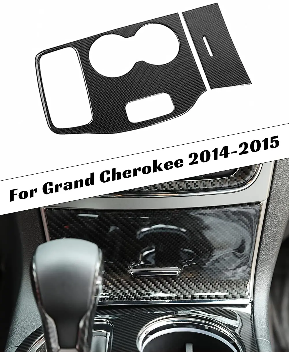 For 2014-2016 Jeep Grand Cherokee WK2 Inner Gear Shift Panel Trim Cover Kit - Image 7