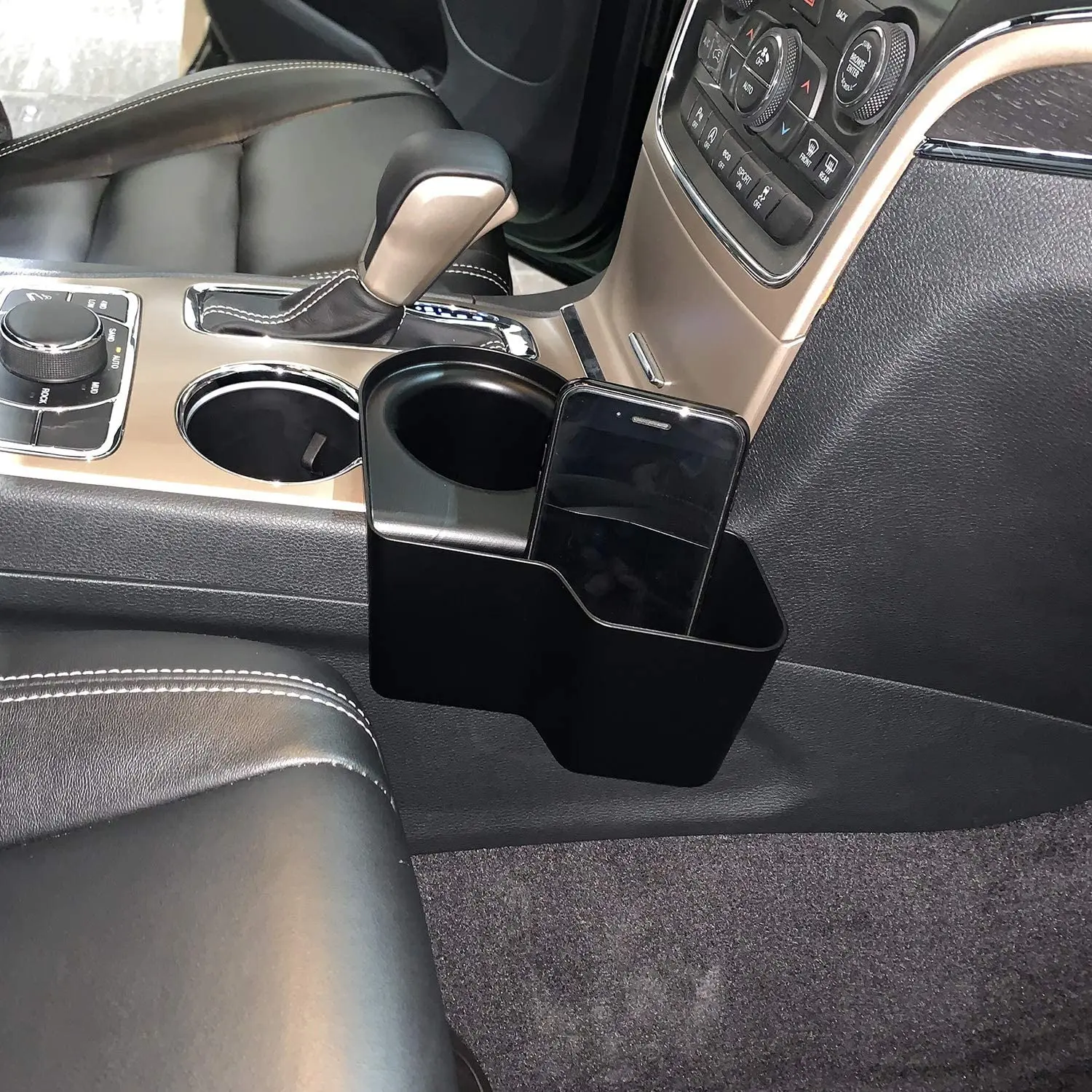 For 2011-2021 Jeep Grand Cherokee Gear Shift Center Console Side Storage Box - Image 2