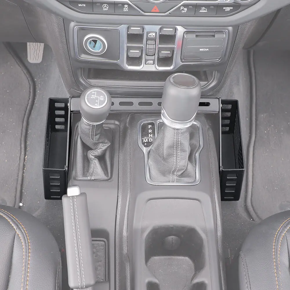 For 2018+ Jeep Wrangler JL & Gladiator JT Gear Shift Center Console Storage Box Expansion Organizer Tray - Image 3