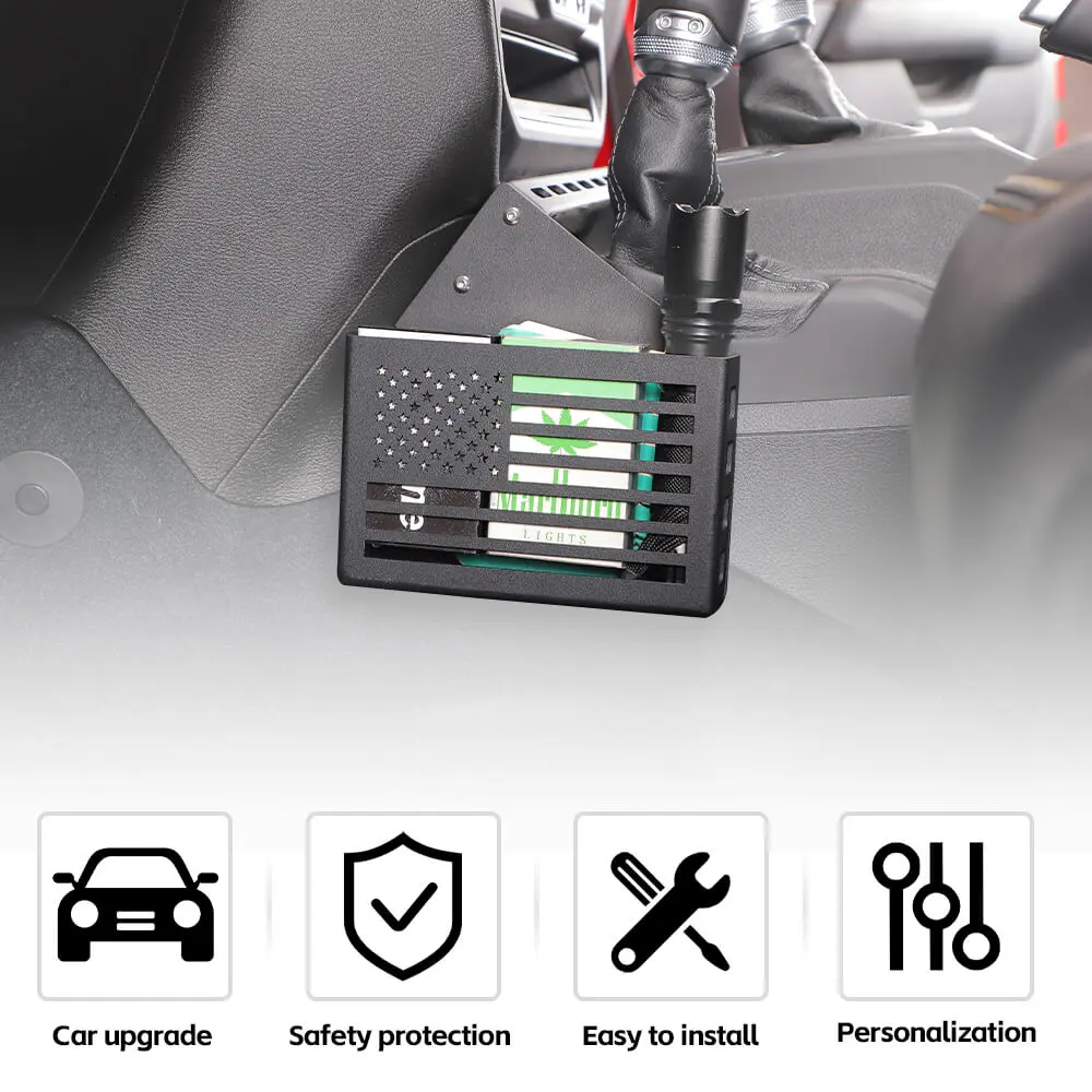 For 2018+ Jeep Wrangler JL & Gladiator JT Gear Shift Center Console Storage Box Expansion Organizer Tray - Image 5
