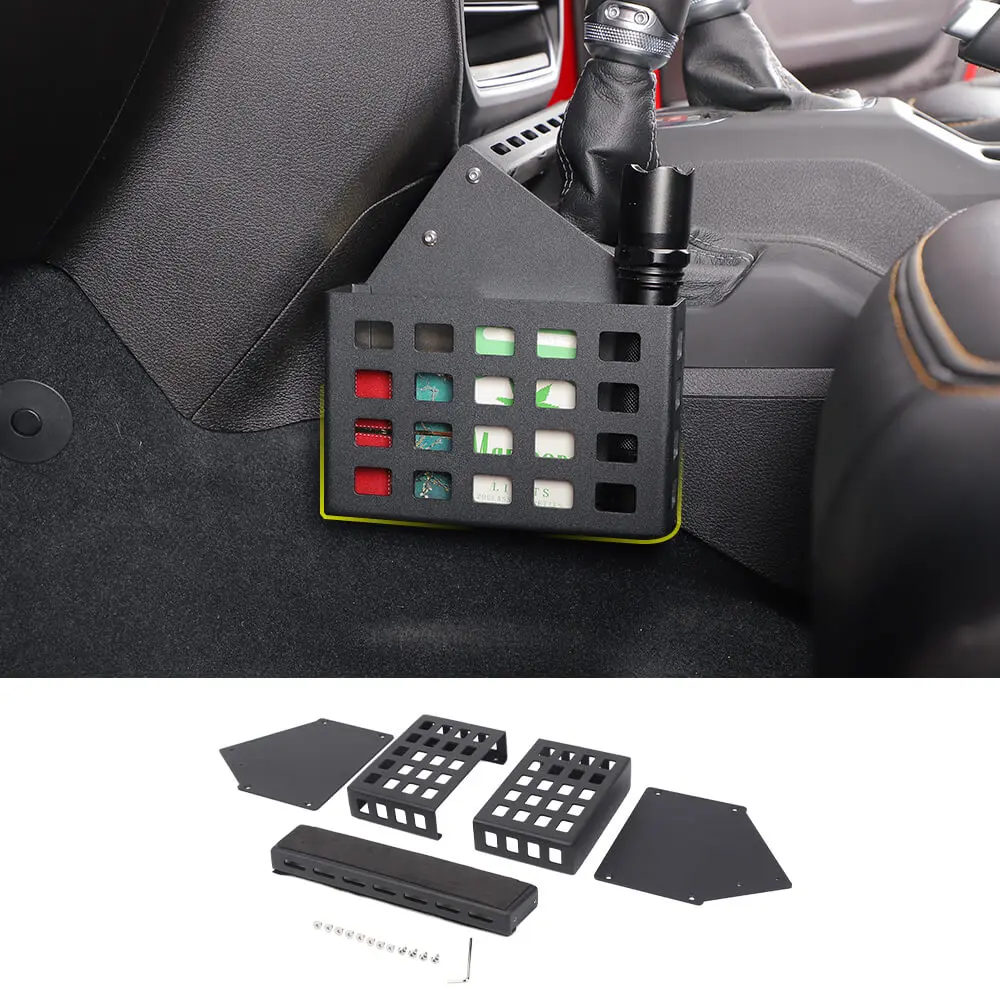 For 2018+ Jeep Wrangler JL & Gladiator JT Gear Shift Center Console Storage Box Expansion Organizer Tray - Image 8