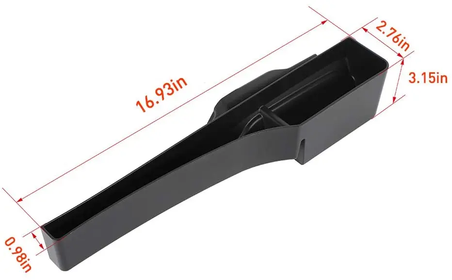 For 2018+ Jeep Wrangler JL JLU & Gladiator JT Co-pilot Gear Shift Center Console Storage Box Tray, Passenger Side Organizer - Image 5