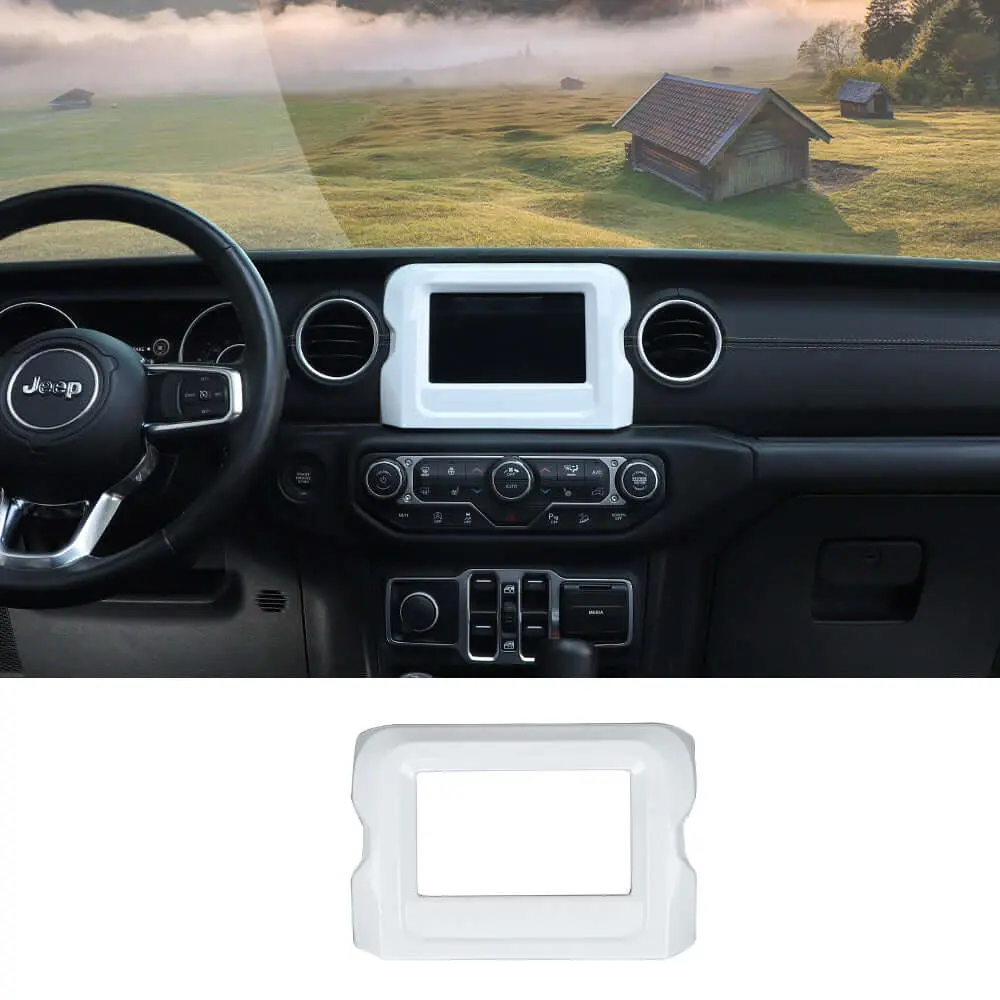 For 2018-2023 Jeep Wrangler JL & Gladiator JT GPS Navigation Panel Cover Trim (Not Fit Rubicon) - Image 14