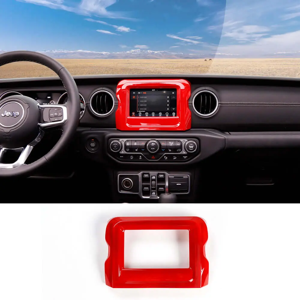 For 2018-2023 Jeep Wrangler JL & Gladiator JT GPS Navigation Panel Cover Trim (Not Fit Rubicon) - Image 15