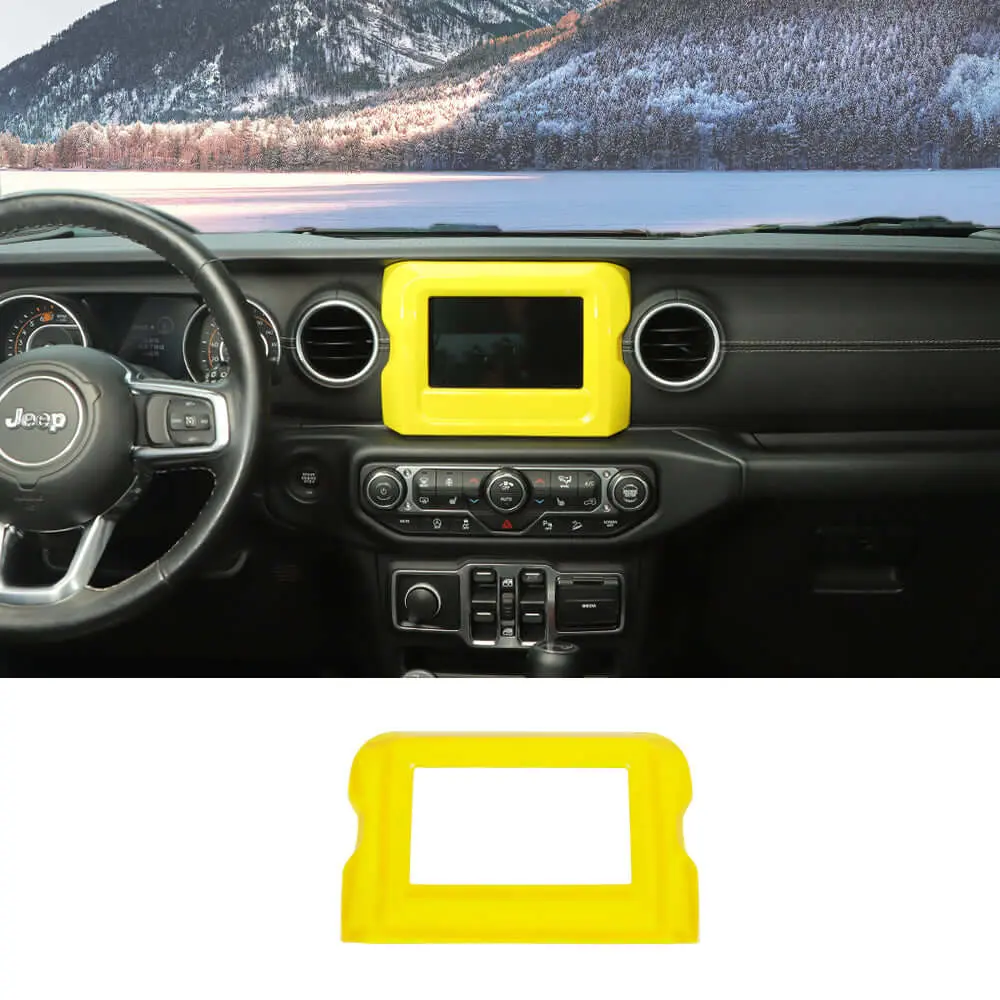 For 2018-2023 Jeep Wrangler JL & Gladiator JT GPS Navigation Panel Cover Trim (Not Fit Rubicon) - Image 18