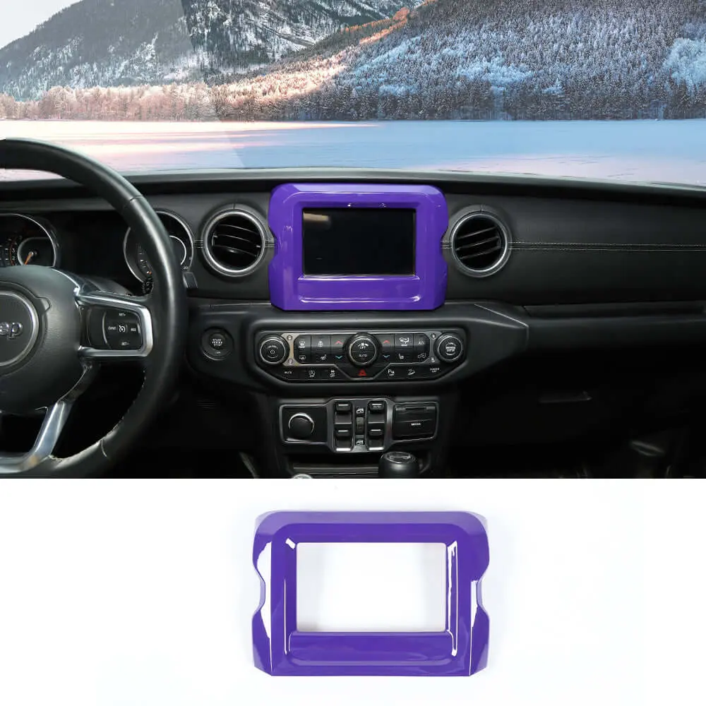 For 2018-2023 Jeep Wrangler JL & Gladiator JT GPS Navigation Panel Cover Trim (Not Fit Rubicon) - Image 20