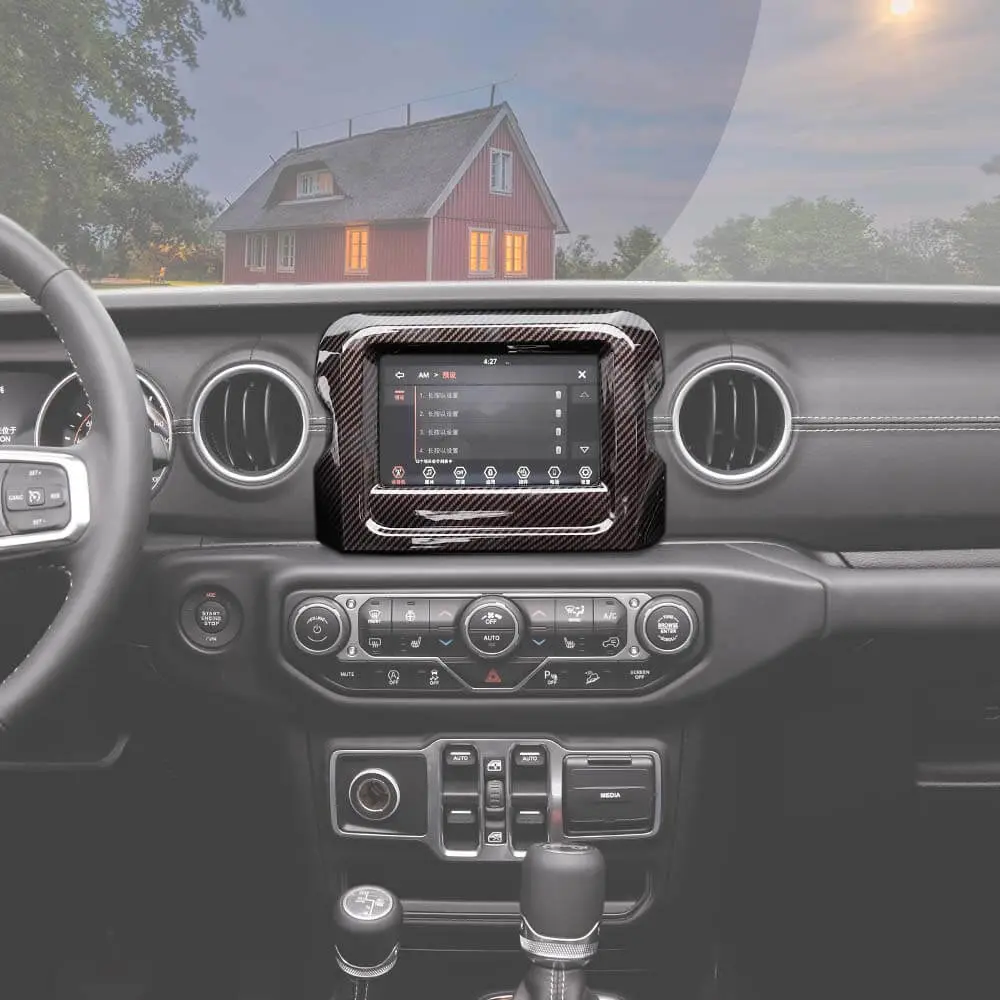 For 2018-2023 Jeep Wrangler JL & Gladiator JT GPS Navigation Panel Cover Trim (Not Fit Rubicon) - Image 6