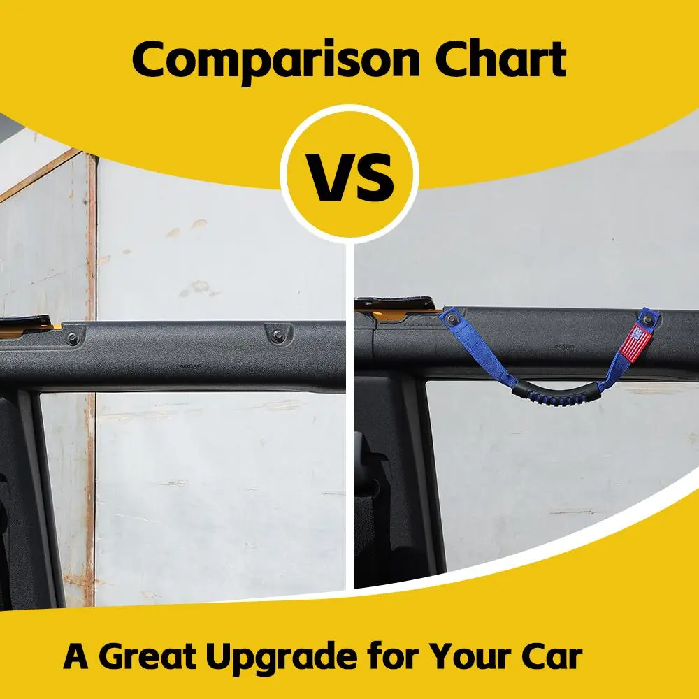 For 2024+ Jeep Wrangler JL JT Grab Handles Roll Bar Replacement - Image 2