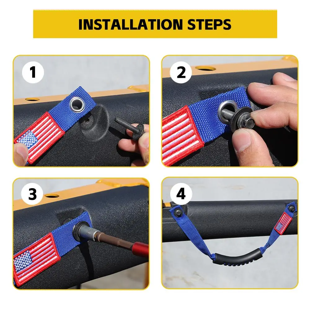 For 2024+ Jeep Wrangler JL JT Grab Handles Roll Bar Replacement - Image 5