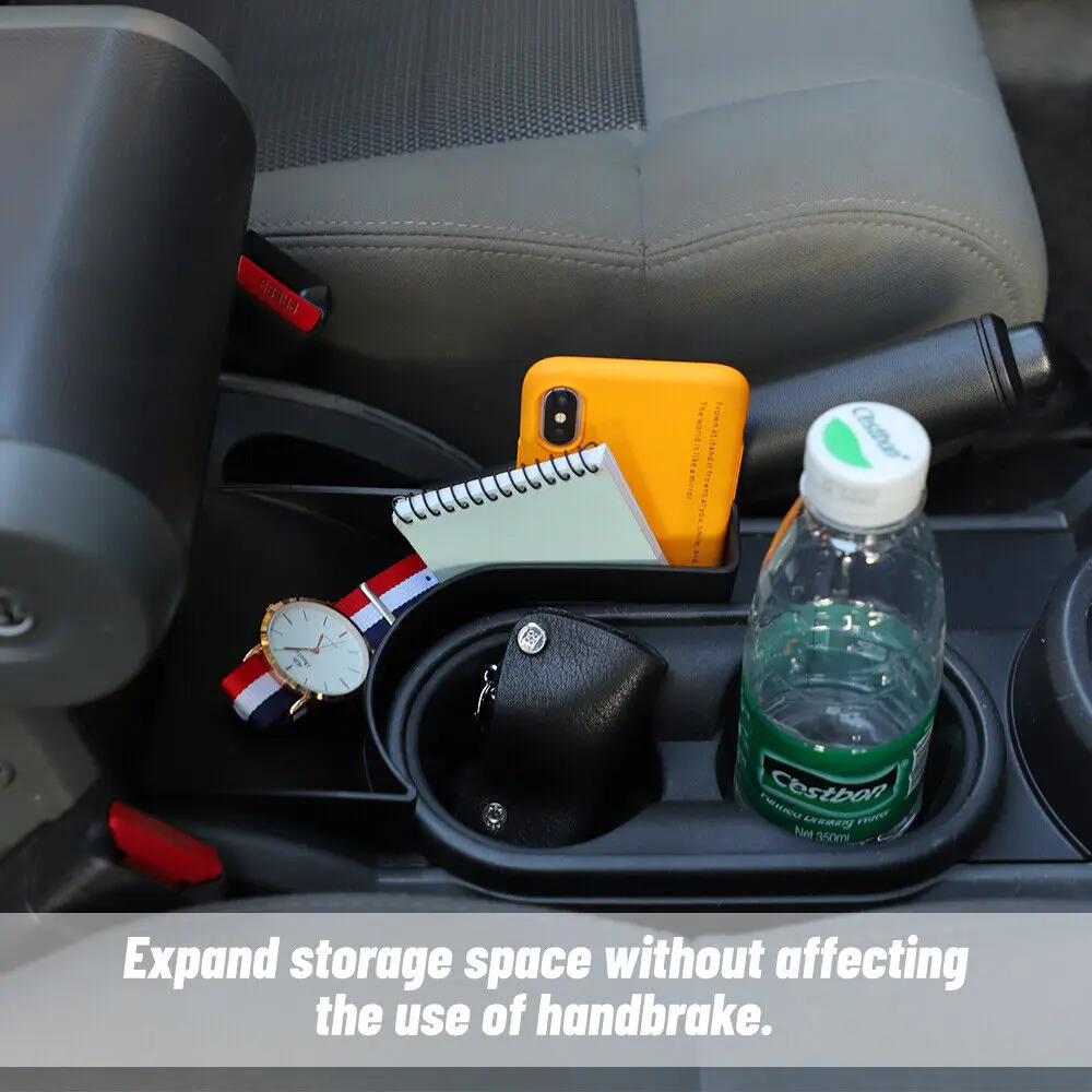 For 2007-2010 Jeep Wrangler JK Handbrake Armrest Side Storage Box Organizer Tray - Image 5