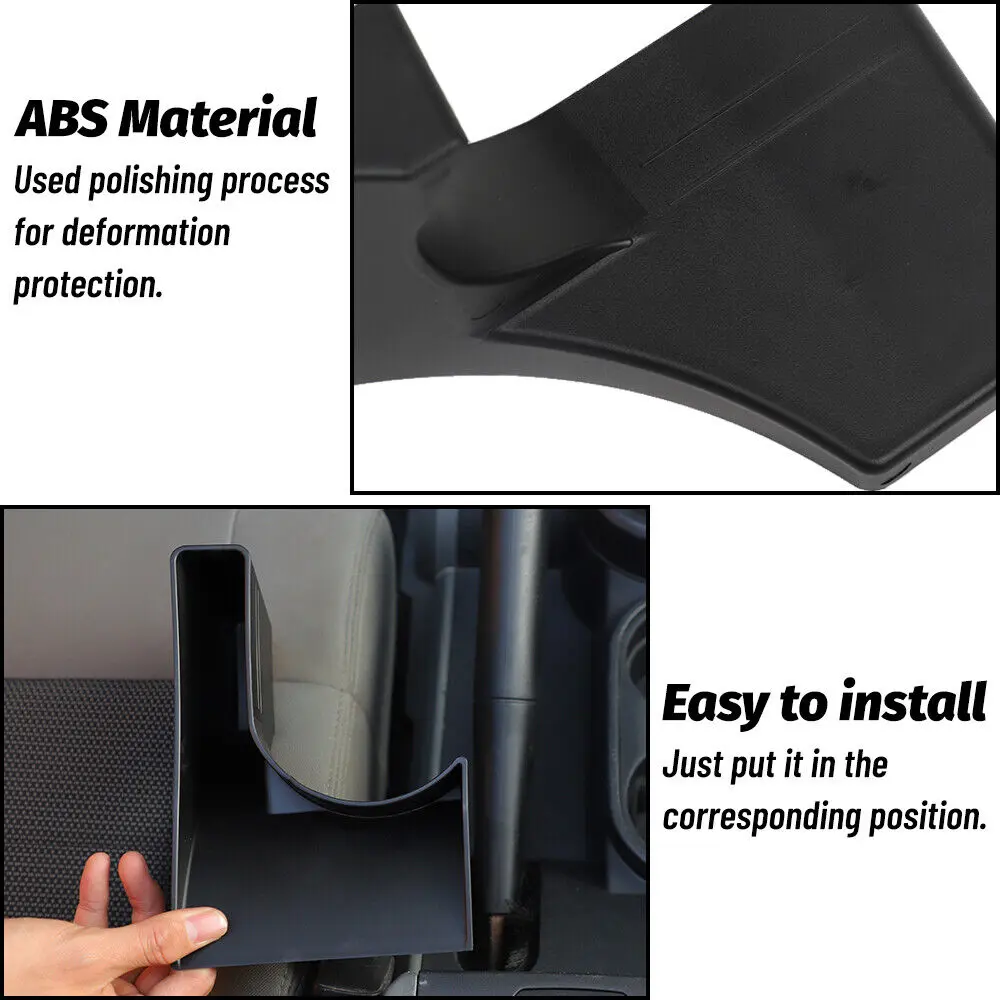For 2007-2010 Jeep Wrangler JK Handbrake Armrest Side Storage Box Organizer Tray - Image 6