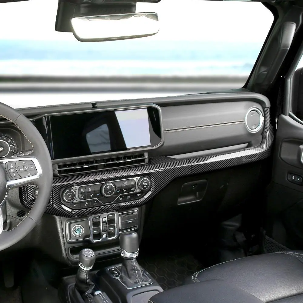For 2024+ Jeep Wrangler JL/Gladiator JT Headlight & Air Conditioning Control & Passenger Handle Panel Trim - Image 3