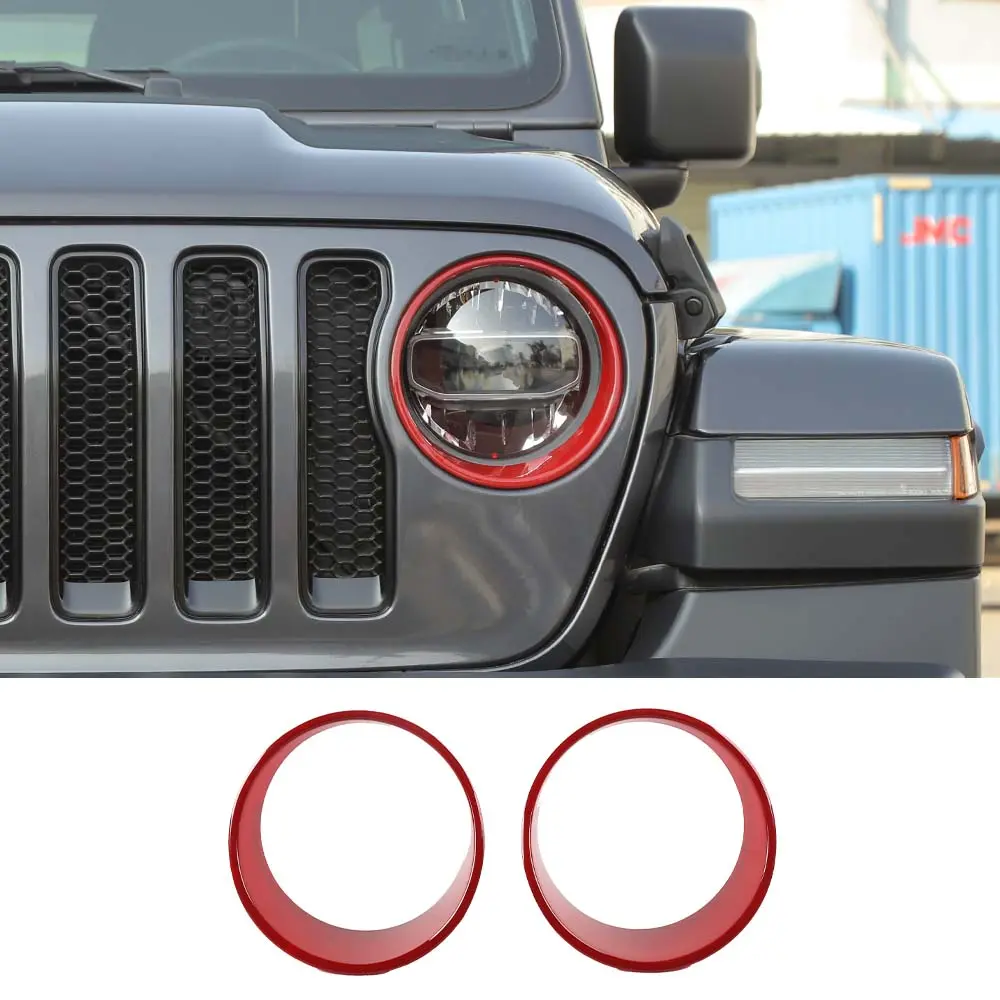 For 2018-2023 Jeep Wrangler JL Gladiator JT Rubicon Headlight Bezels Trim