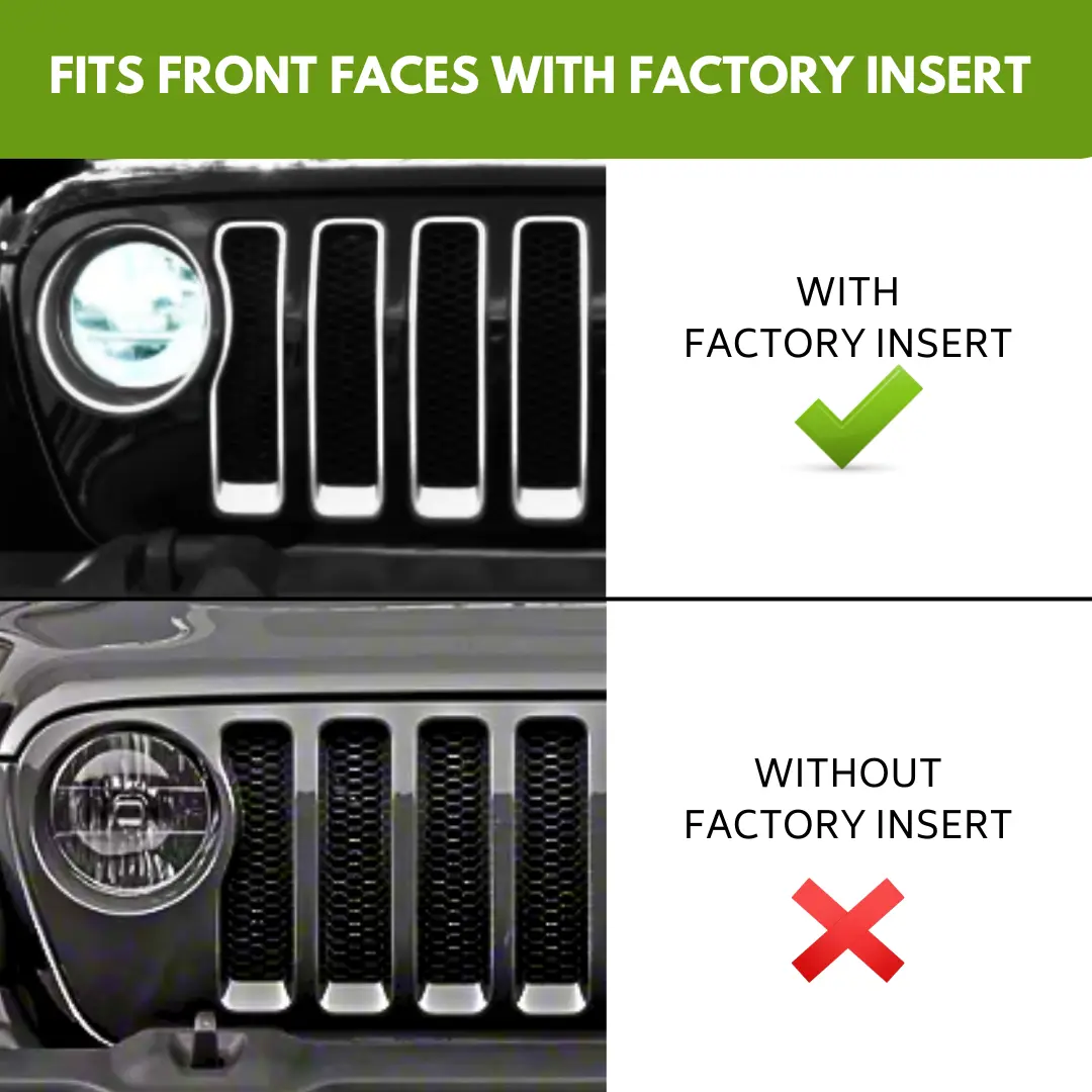 For 2018-2023 Jeep Wrangler JL Gladiator JT Rubicon Headlight Bezels Trim - Image 2