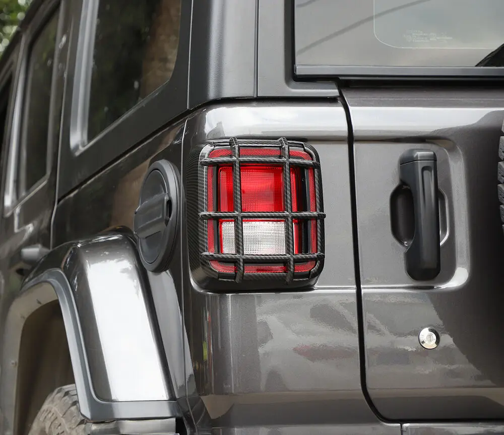 For 2018+ Jeep Wrangler JL Headlight&Rear Tail Light Lamp Guard Trim - Image 5