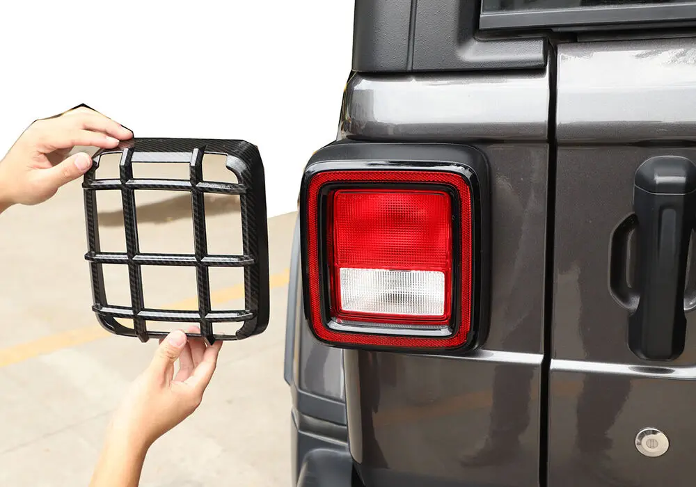 For 2018+ Jeep Wrangler JL Headlight&Rear Tail Light Lamp Guard Trim - Image 7