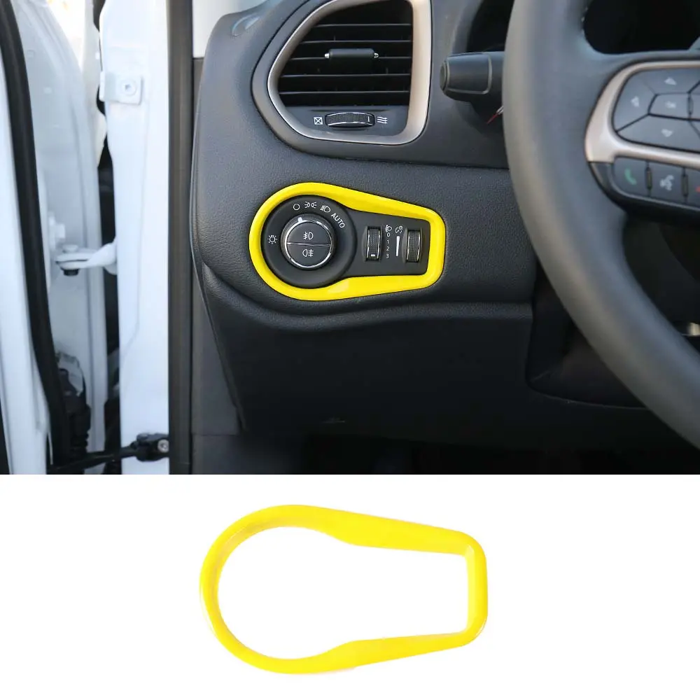 For 2015+ Jeep Renegade Headlight Switch Button Frame Trim - Image 10