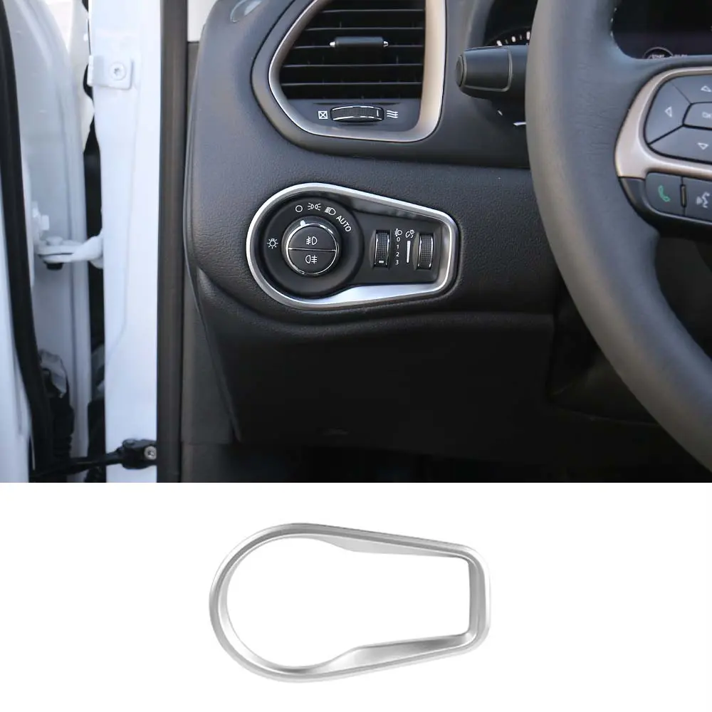 For 2015+ Jeep Renegade Headlight Switch Button Frame Trim - Image 12
