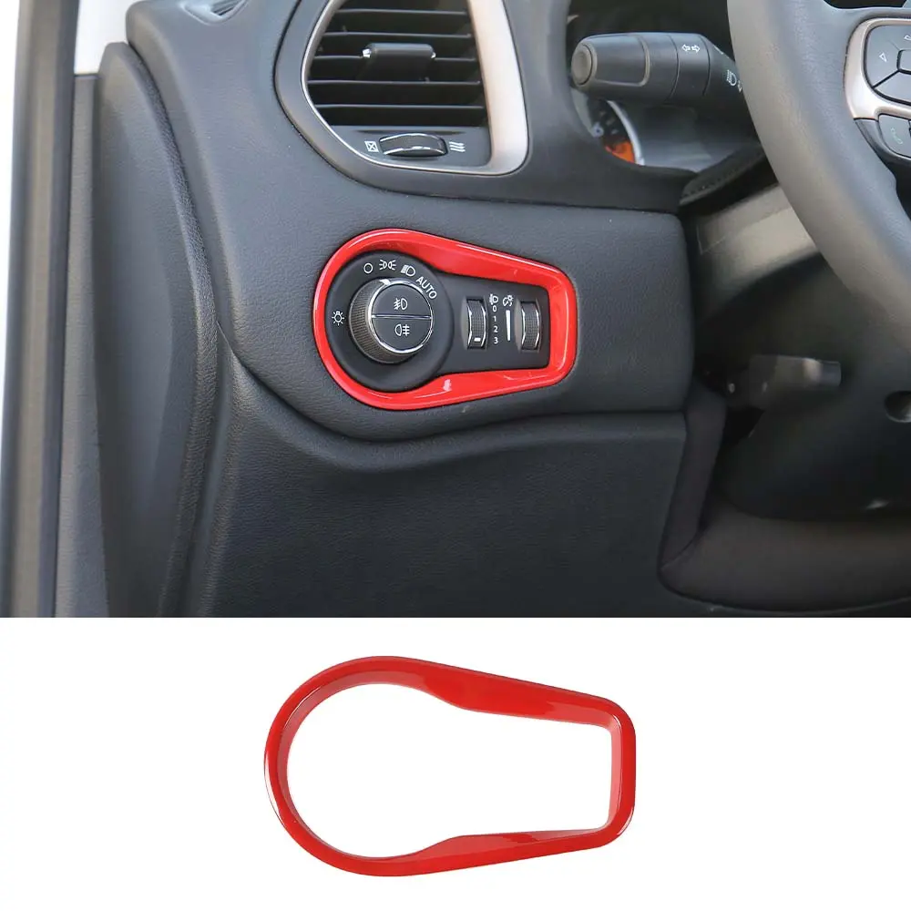 For 2015+ Jeep Renegade Headlight Switch Button Frame Trim - Image 13
