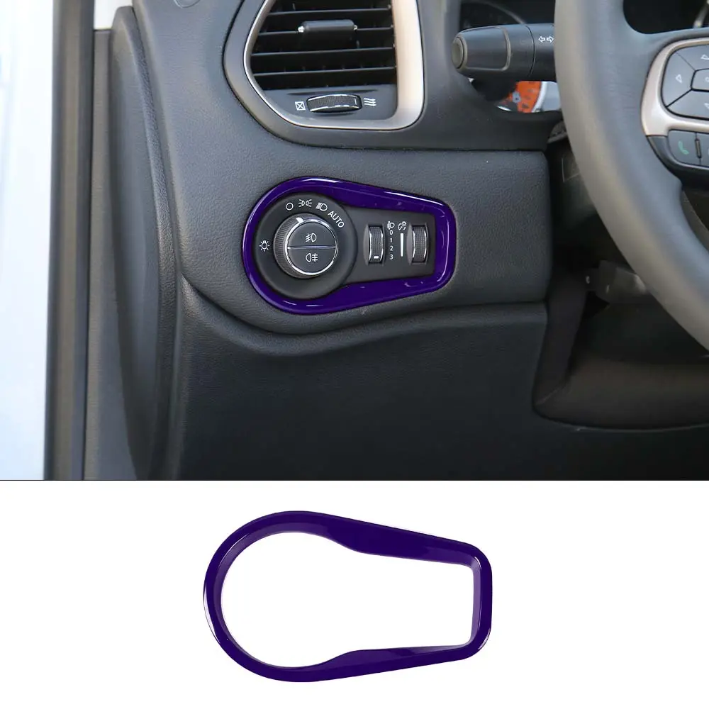 For 2015+ Jeep Renegade Headlight Switch Button Frame Trim - Image 14